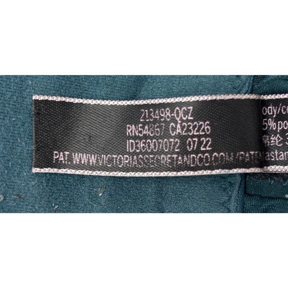 Victoria’s Secret So Obsessed Wireless Push-Up Bra Size 38C Emerald Green Teal - Picture 10 of 10